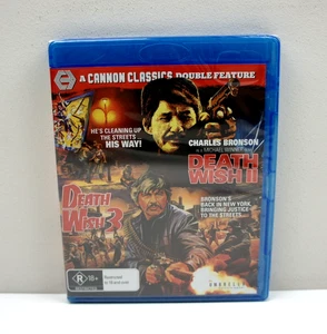 Death Wish 2 & Death Wish 3 Blu Ray Charles Bronson Brand New & Sealed Region B - Picture 1 of 7