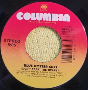 Blue Oyster Cult "(Don't Fear) The Reaper / Burnin' For You" super two-fer! VG+ - Afbeelding 1 van 3