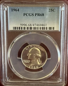1964 25C PCGS PR68 - Picture 1 of 3