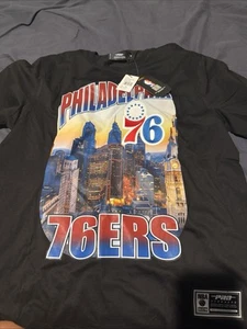 Philadelphia 76ers Men’s Black City  T Shirt Size XL Sixers NBA - Picture 1 of 6