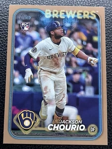 2024 TOPPS UPDATE #US240 TRUE RC GOLD PARALLEL JACKSON CHOURIO #/2024 MINT+ - Picture 1 of 2