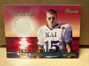 Camiseta deportiva de novato Bowman Drew Brees 2001 Hula Bowl RC #BJ-DB New Orleans Saints - Imagen 1 de 4