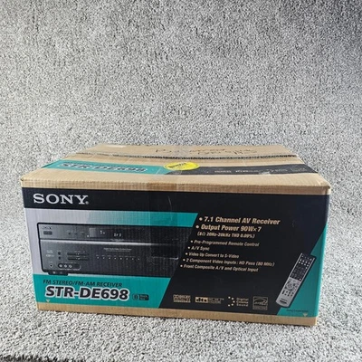 Sony STR-DE698 7.1 Channel AV Receiver AM/FM HiFi Home Theater Surround Sound - Image 1 of 4