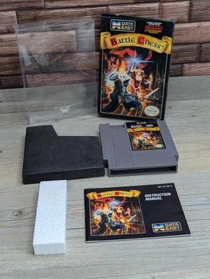 Battle Chess (Nintendo NES Data East 1990) CIB Complete Box Manual Cartridge - Image 1 of 4