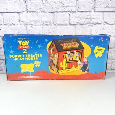 迪士尼玩具总动员剧院剧场伍迪Rpundup木偶表演罕见全新无标签全新 — 第 1/4 张图片