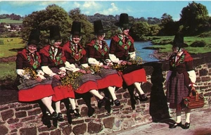 Walisische Nationalkostüm, verschickt, sehr guter Zustand -- Postkarte - Bild 1 von 2