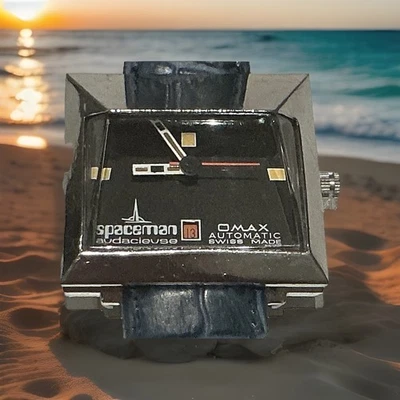 Omax Spaceman Audacieuse Vintage Watch Circa 1972 Designed By André Le Marquand - Image 1 of 4