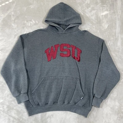 Vtg WSU Washington State University Cougars Hoodie Sweatshirt Russell Athletic L - Image 1 of 4