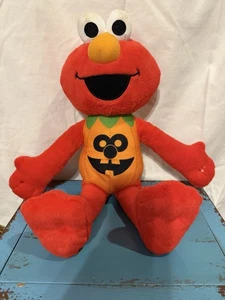 Sesame Street Halloween Pumpkin Elmo Plush Stuffed Animal 17” - Picture 1 of 6
