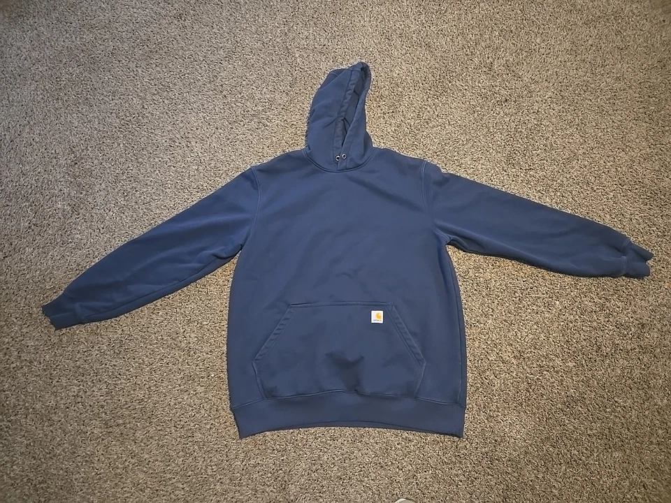 Sudadera con Capucha Carhartt Para Hombres XL Alta Azul Defensor de la Lluvia Calce Suelto Pullover Sudadera  Foto 1 de 4