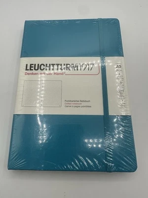 Leuchtturm 1917 Hardcover Dot Grid Notebook in Ocean Blue  A5 - NEW Never Opened - Image 1 of 2