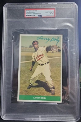 Larry Doby Autograph TCMA Postcard - PSA Authenticard - Read Description - Image 1 of 3