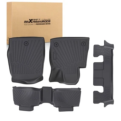 6 Seat Black TPE Floor Mats for Ford Explorer 2020-2025 Car Carpet Waterproof - Image 1 of 4