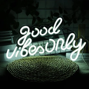 Good Vibes Only Neon Signs for Wall Decor Neon Lights Led Signs Suitable for ... - Picture 1 of 6
