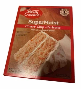Betty Crocker Super Moist Cherry Chip Cake Mix, 375 g 1 scatola agosto 2026 venditore USA - Foto 1 di 4