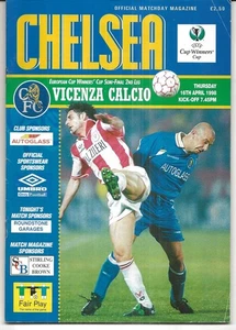 Football Programme CHELSEA v VICENZA CALCIO Apr 1998 ECWC SEMI-FINAL - Picture 1 of 1