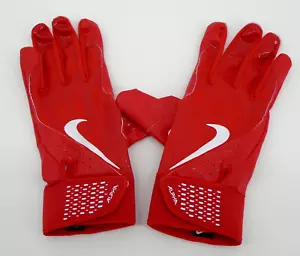 Nike Alpha Batting Gloves Youth Medium University Red/White - Picture 1 of 5