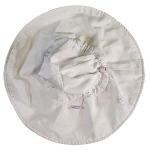 Ruffle Butts Baby Toddler Bucket Hat White 12-24M Floppy Beach Hat - Picture 1 of 3