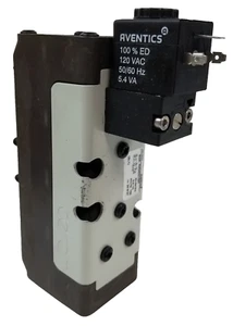 Aventics R434001597 Ceram Pneumatic Directional Valve Size 2 120 VAC NEW - Picture 1 of 11