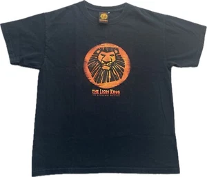 VTG Disneys Lion King The Broadway Musical Graphic Tee Black Youth Large Y2K - Picture 1 of 8
