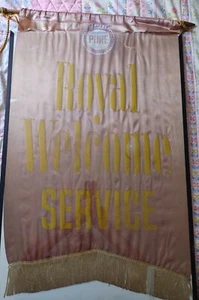 Pure Oil Royal Welcome Service Banner 19"x 32" - Picture 1 of 6