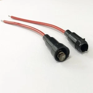10pcs Car Auto Fuse Holder Case In-Line Black Red Plastic Screw Type With Wire - Picture 1 of 6