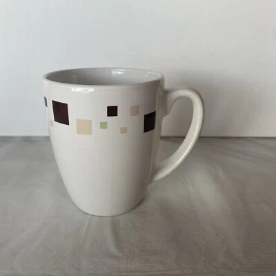 Taza de café Corelle Gres Geométricos Cuadrados Retro 6 3/4" Repuesto Foto 1 de 2