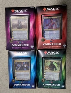 MAGIC THE GATHERING COMMANDER 2018 SET OF 4 - Picture 1 of 5