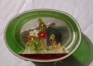 🐇 Bambi &Thumper Miniature Collectible Blown Art Glass Figurine in Case Display - Picture 1 of 6
