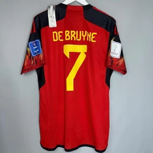 BNWT BELGIUM NATIONA TEAM 2022 2023 HOME SHIRT JERSEY ADIDAS #7 DE BRUYNE - Picture 1 of 9