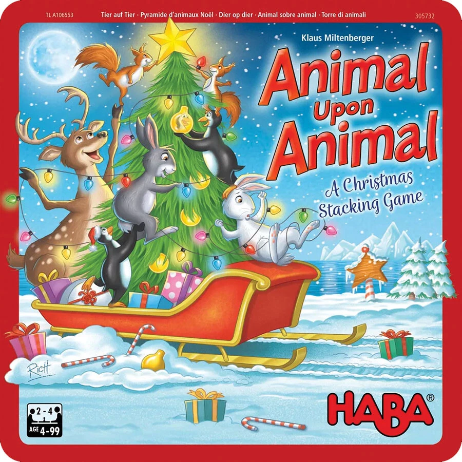 HAB305732 Haba USA Animal Upon Animal: A Christmas Stacking Game - Image 1 of 1
