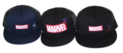 Marvel JAPAN BOYS Trucker Hat Cap Snapback- spider-man captain america - Image 1 of 4