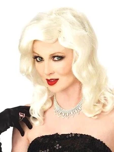 California Costume Womens Short Blonde Wavy Glamour Girl Wig - Picture 1 of 1
