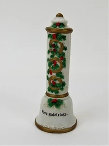 1992 Mercuries (USA) Five Gold Rings Ceramic Bell - Picture 1 of 6