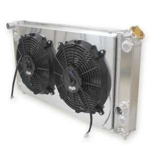 3 Row Aluminum Radiator + Fans Shroud for 1997-2000 Isuzu Hombre S XS V6 4.3L - Imagen 1 de 9