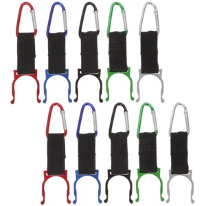10PCS Bottle Clip Backpack Water Bottle Clip Aluminum Alloy Holder Outdoor - Picture 1 of 12