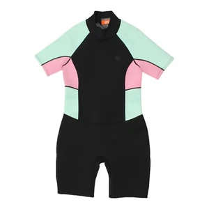 Primark Womens Black Pink Mint Green Shorty Wetsuit | Water Sports Surfing - Bild 1 von 3