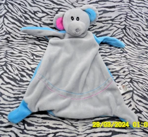 CJ/ DOUDOU TOI-TOYS ACTION OURS BEIGE ROSE BLEU TRIANGLE 30CM TTBE QUASI NEUF - Picture 1 of 3