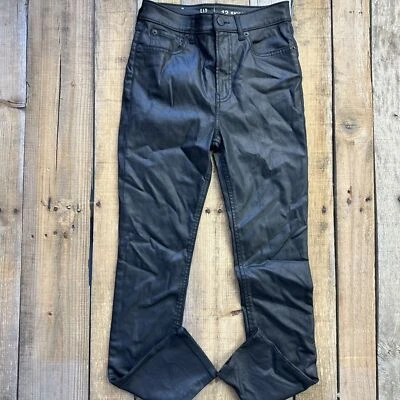 Gap Teen Sky High Skinny Black Pants Size 12 - Image 1 of 4