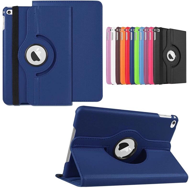 For iPad 6th Generation 9.7 Model Leather Smart Cover 360 Rotating Stand Case - Image 1 of 1
