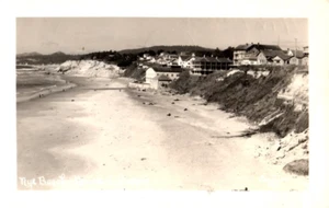 Newport Oregon Business Section Birds Eye View Vintage Postcard AA99705 - Picture 1 of 2