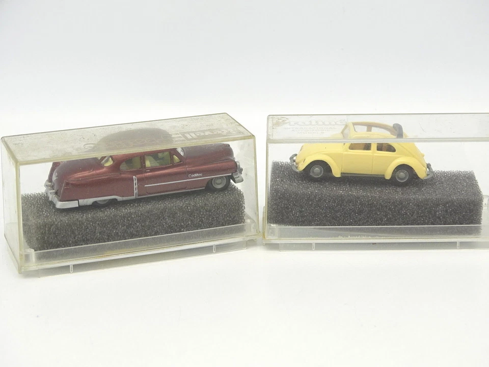 Praline 1/87 - CADILLAC + VW COCCINELLE - Immagine 1 di 1