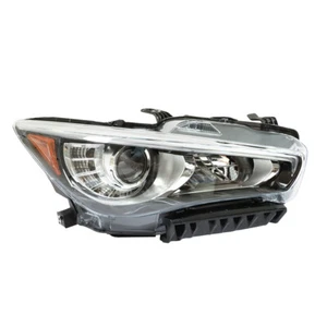 w/o AFS Chrome Clear Front Headlight Right/RH Fit For Infiniti Q50 2014-2017 LED - Bild 1 von 13