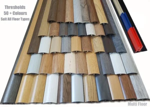 Quality Laminated Multi Purpose Door Threshold Bars 38mmx 90cm Huge Colour Range - Picture 1 of 40