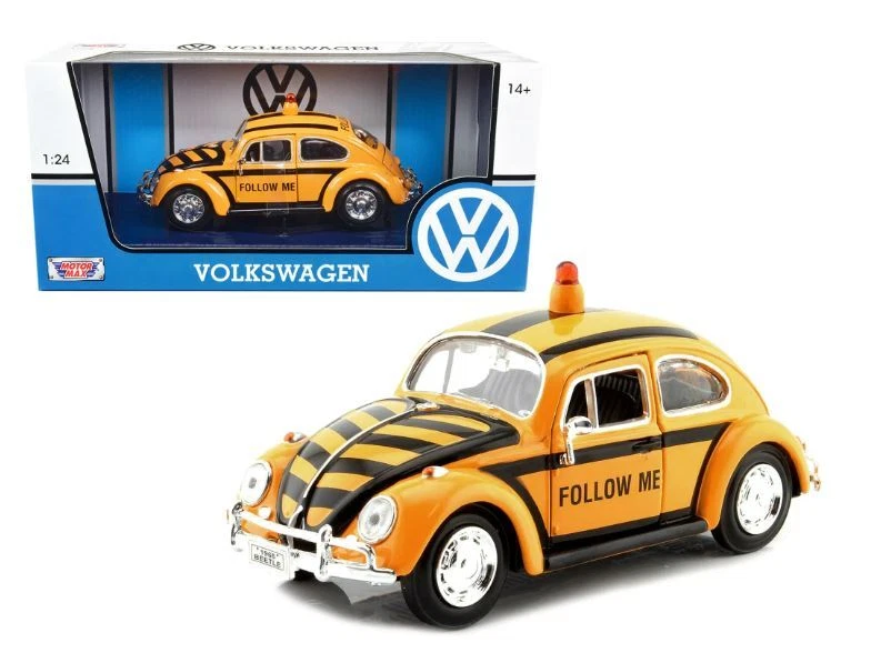 MOTOR MAX - VOLKSWAGEN Maggiolino 1966 Follow Me Giallo - 1/24 - MMX79590 - Immagine 1 di 3