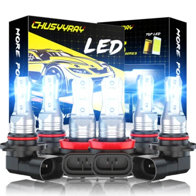 Para Toyota RAV4 2006 2007 2008 2009-2012 LED faro alto bajo+ luz antiniebla - Imagem 1 de 4