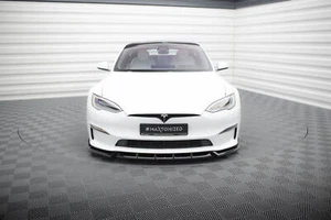 Enfoque frontal V.1 para Tesla Model S Plaid Mk1 Facelift labio de alerón espada - Imagen 1 de 7