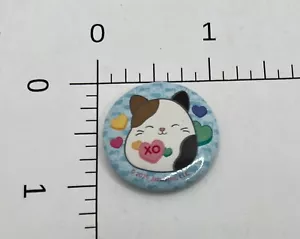 Squishmallow kitten XO Pinback Button Hat Pin cute cat kitty - Picture 1 of 2