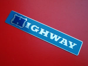 HIGHWAY TRAILER COMPANY • NOS Vintage Name Plate Emblem Decal Semi Trailer Truck - Picture 1 of 1