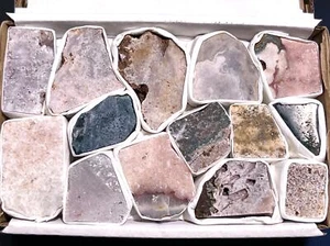 Pink Amethyst Rough Crystals (Avg 2 LBs) Small Box Flat Bulk Wholesale Lot Raw - Picture 1 of 2